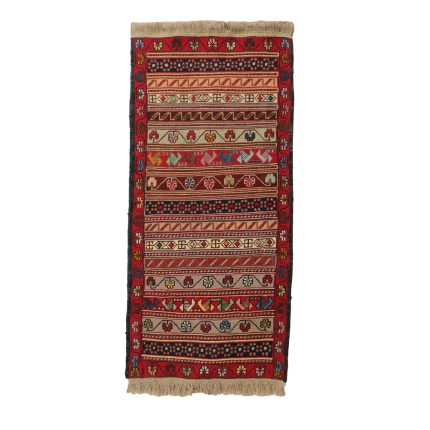 El Dokuma Yün Kilim 53x110 cm | Kırmızı | Premium_10015615