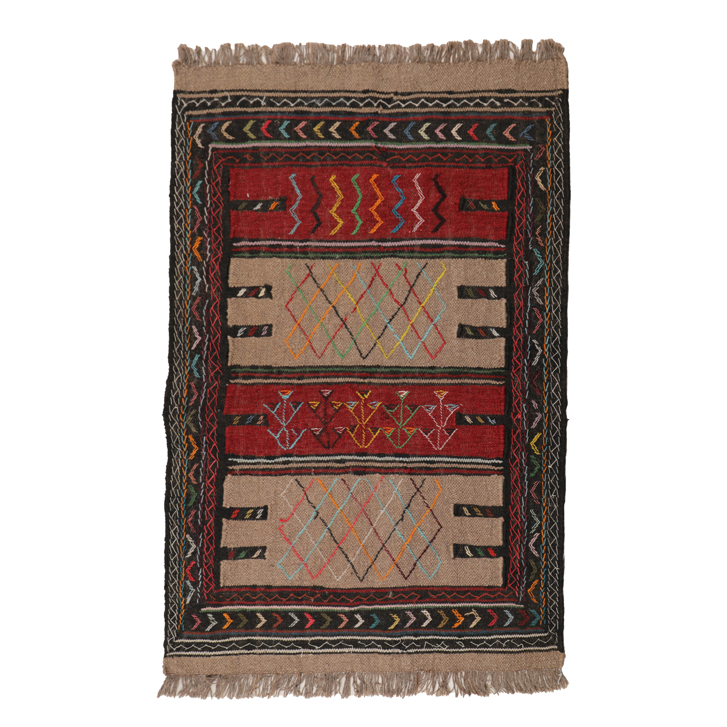 El Dokuma Yün Kilim 112x164 cm | Kahverengi | Dekoratif Kilim El Dokuma Yün Kilim 112x164 cm | Kahverengi | Dekoratif Kilim_10342609