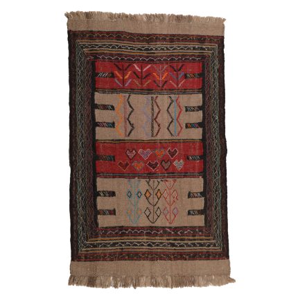 El Dokuma Yün Kilim 112x165 cm | Kahverengi | Sanatsal Tasarım_10346719