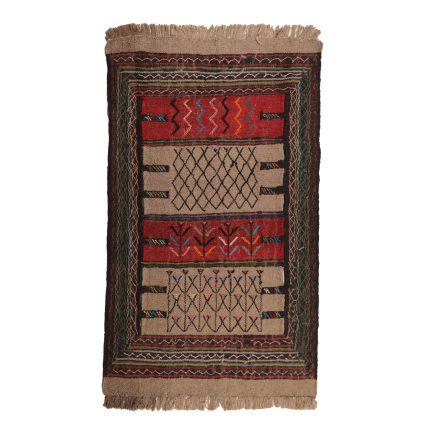 El Dokuma Yün Kilim 107x168 cm | Kahverengi | Kaliteli Seçim_10369705