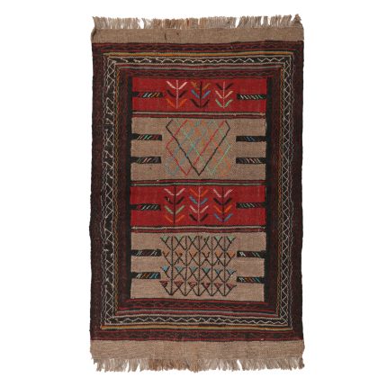 El Dokuma Yün Kilim 105x164 cm | Kahverengi | Elit Tasarım_10370929
