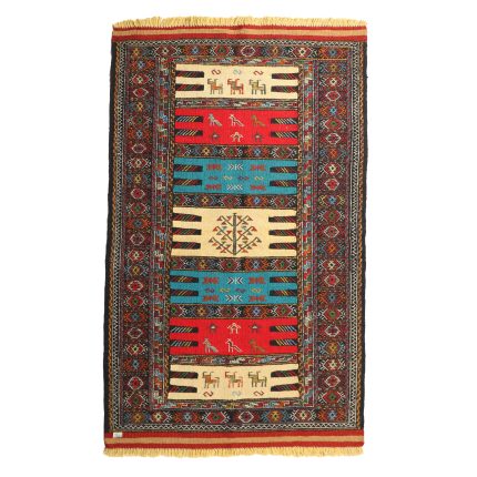 El Dokuma Yün Kilim 104x176 cm | Rengarenk | Zarif Stil_13325202