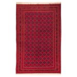 El Dokuma Yün &Pamuk Kilim 302x197 cm | Kırmızı | Zarif Stil_13579619