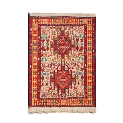 El Dokuma Yün Kilim 102x80 cm | Dekoratif Kilim_14868207