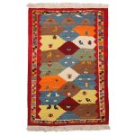 El Dokuma Yün Kilim 100x142 cm | Dekoratif Kilim_16499831
