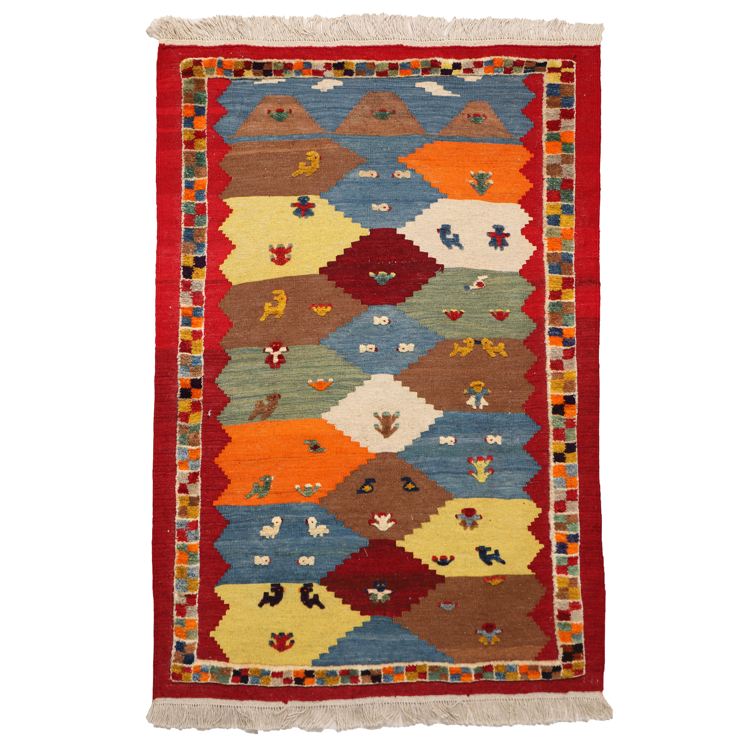 El Dokuma Yün Kilim 100x142 cm | Dekoratif Kilim El Dokuma Yün Kilim 100x142 cm | Dekoratif Kilim_16499831