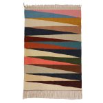 El Dokuma Yün Kilim 100x119 cm | Rengarenk | Zarif Stil_17083448