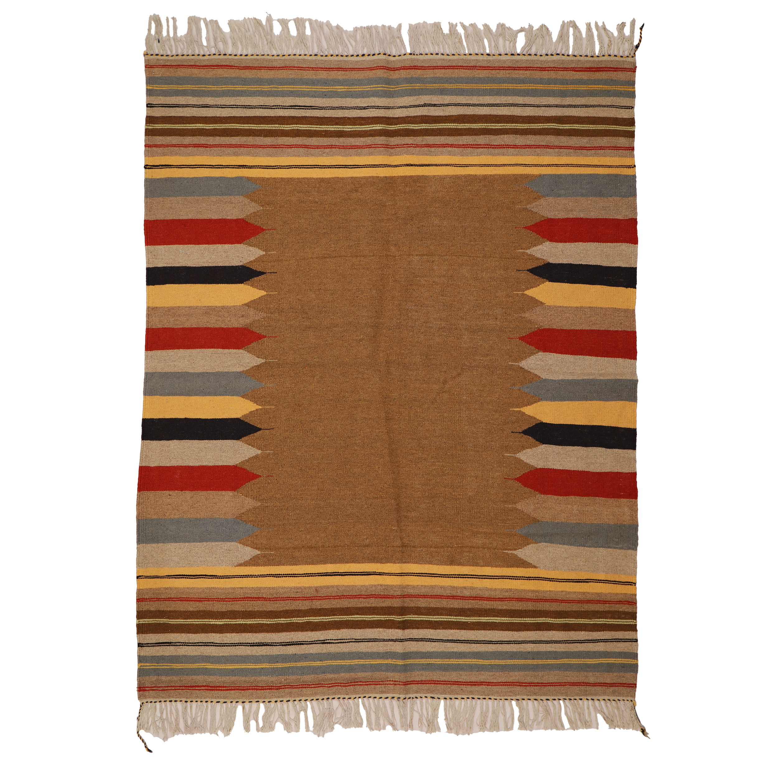 El Dokuma Yün Kilim 143x206 cm | Kahverengi | Premium El Dokuma Yün Kilim 143x206 cm | Kahverengi | Premium_17786813