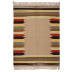 El Dokuma Yün Kilim 146x208 cm | Krem | Premium_17787823