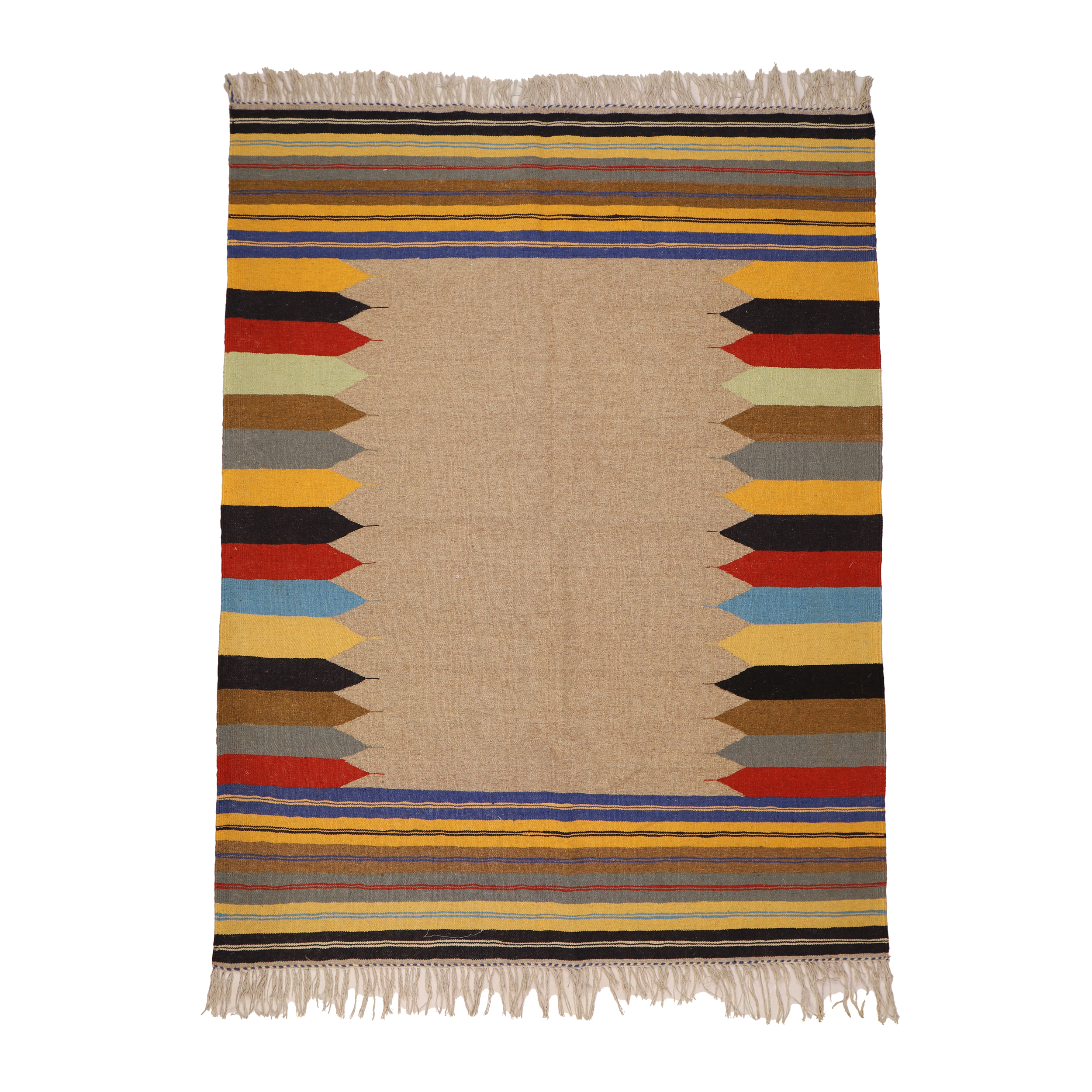El Dokuma Yün Kilim 148x208 cm | Krem | Otantik Dokuma El Dokuma Yün Kilim 148x208 cm | Krem | Otantik Dokuma_17798603
