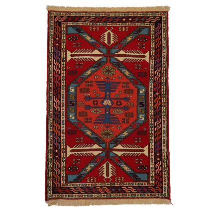 El Dokuma Yün Kilim 157x99 cm | Rengarenk | Otantik Dokuma_17818249