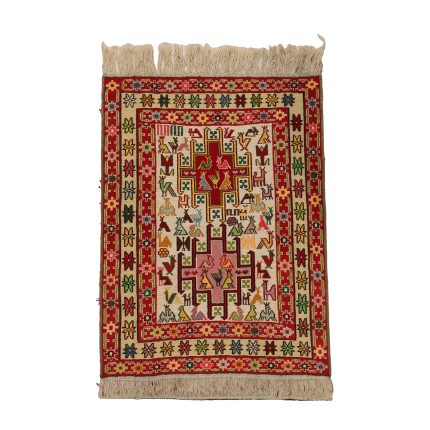 El Dokuma Yün Kilim 74x96 cm | Rengarenk | Kaliteli Seçim_17846428