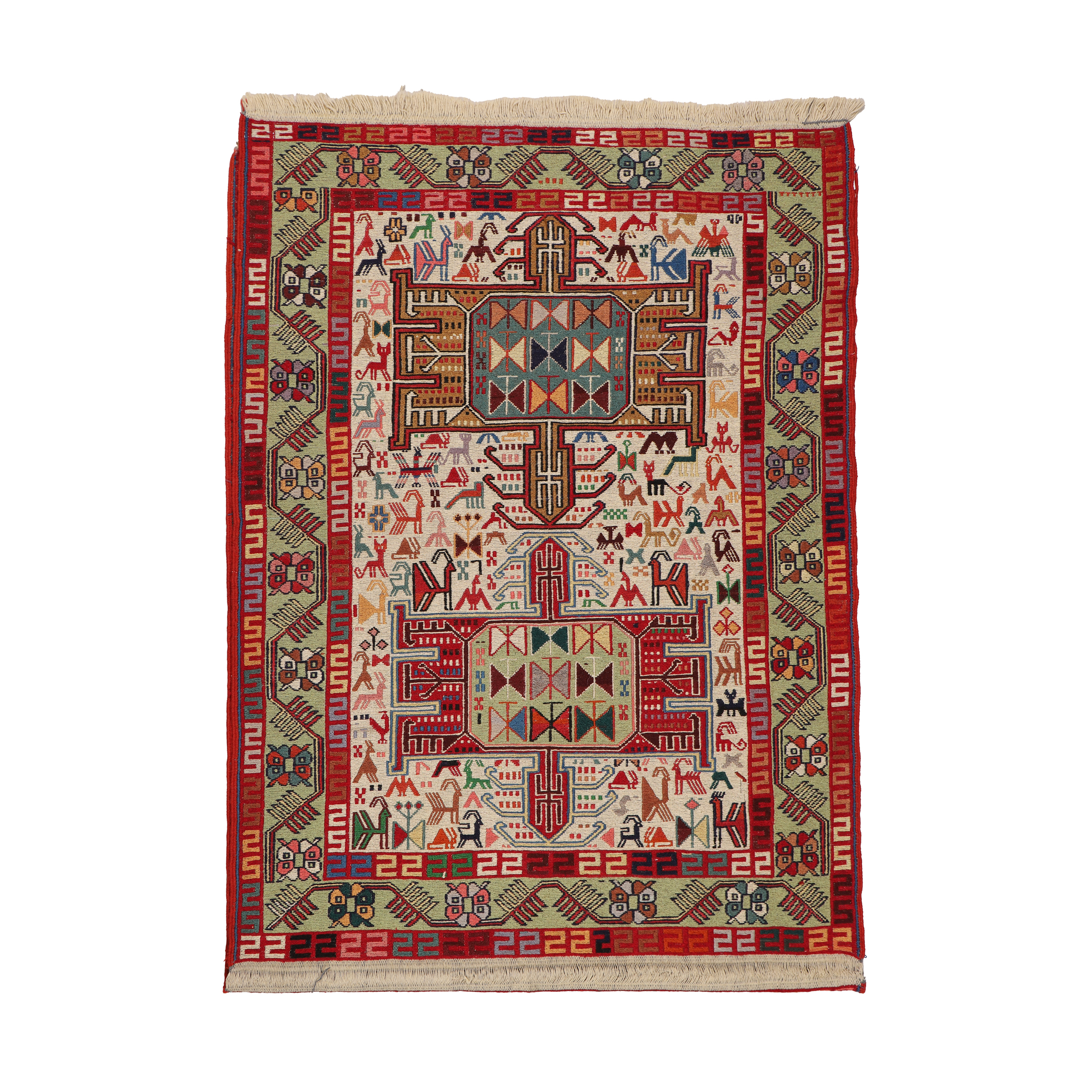El Dokuma Yün Kilim 106x141 cm | Rengarenk | Kaliteli Seçim El Dokuma Yün Kilim 106x141 cm | Rengarenk | Kaliteli Seçim_17847047