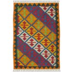 El Dokuma Yün Kilim 150x98 cm | Rengarenk | Modern Dokunuş_18088925