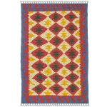El Dokuma Yün Kilim 160x103 cm | Rengarenk | Zarif Stil_18089009