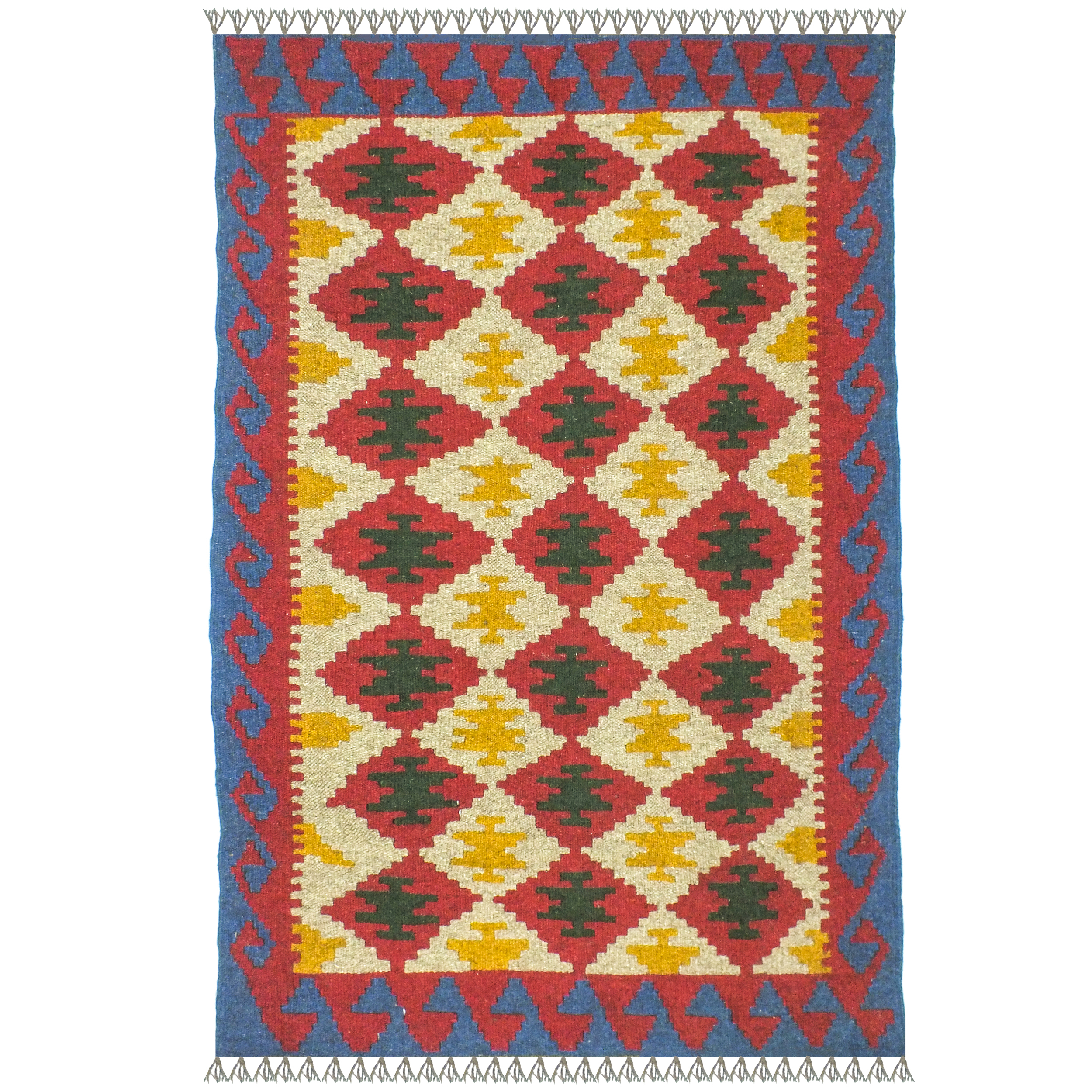 El Dokuma Yün Kilim 160x103 cm | Rengarenk | Zarif Stil El Dokuma Yün Kilim 160x103 cm | Rengarenk | Zarif Stil_18089009