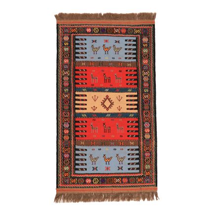 El Dokuma Yün Kilim 100x188 cm | Rengarenk | Dekoratif Kilim_18965703