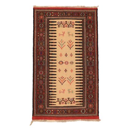 El Dokuma Yün Kilim 95x195 cm | Krem | Kaliteli Seçim_18966857