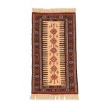 El Dokuma Yün Kilim 92x188 cm | Krem | Kaliteli Seçim_18966962