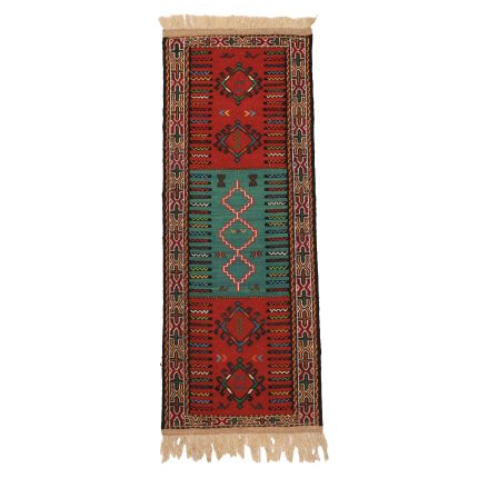 El Dokuma Yün Kilim 59x181 cm | Rengarenk | Premium_19004260