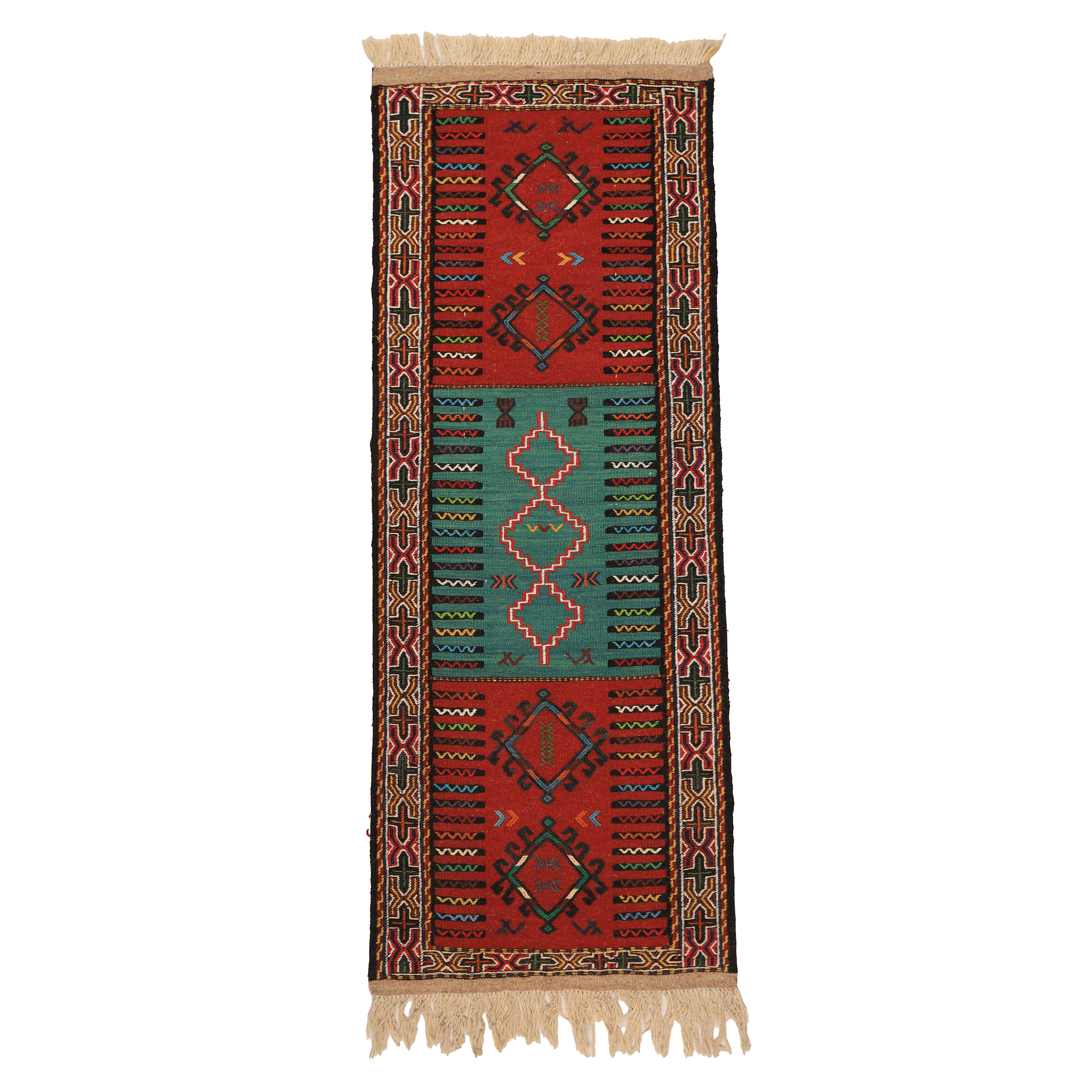El Dokuma Yün Kilim 59x181 cm | Rengarenk | Premium El Dokuma Yün Kilim 59x181 cm | Rengarenk | Premium_19004260