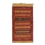 El Dokuma Yün Kilim 58x100 cm | Kırmızı | Otantik Dokuma_19973115