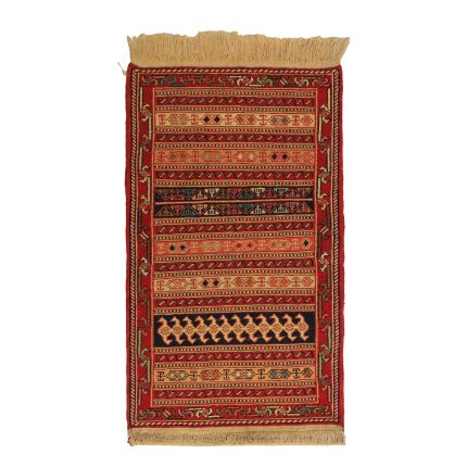 El Dokuma Yün Kilim 58x100 cm | Kırmızı | Otantik Dokuma_19973115
