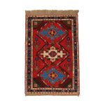 El Dokuma Yün Kilim 106x153 cm | Kırmızı | Otantik Dokuma_20121266