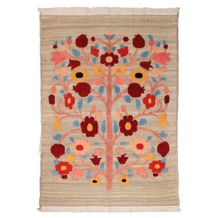 El Dokuma Pamuk & Yün Kilim 143x217 cm | Krem | Dekoratif Kilim_20554523