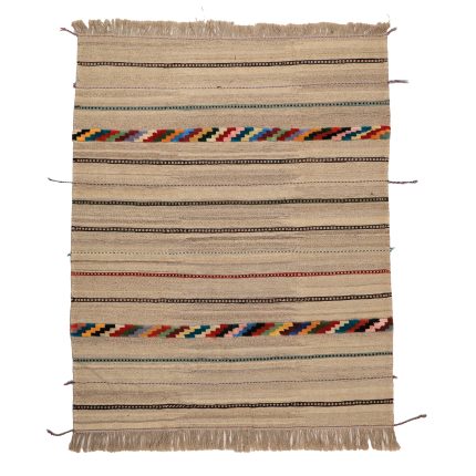 El Dokuma Yün Kilim 147x198 cm | Krem | Modern Dokunuş_20561904