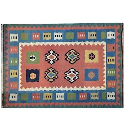 El Dokuma Yün Kilim 302x150 cm | Kahverengi | Kaliteli Seçim_20910862