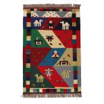 El Dokuma Yün Kilim 119x82 cm | Rengarenk | Premium_21135534