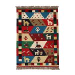 El Dokuma Yün Kilim 117x83 cm | Rengarenk | Premium_21138888