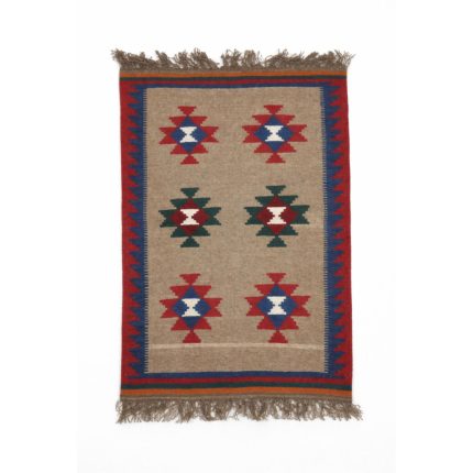 El Dokuma Yün Kilim 150x104 cm | Rengarenk | Modern Dokunuş_21166145
