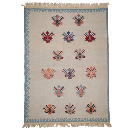 El Dokuma Yün Kilim 204x148 cm | Krem | Dekoratif Kilim_21261856