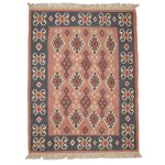 El Dokuma Yün Kilim 148x204 cm | Kırmızı | Sanatsal Tasarım_21261875
