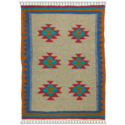 El Dokuma Yün Kilim 150x100 cm | Rengarenk | Elit Tasarım_21284272