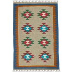 El Dokuma Yün Kilim 146x95 cm | Rengarenk | Kaliteli Seçim_21284330