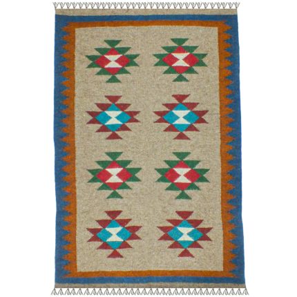 El Dokuma Yün Kilim 146x95 cm | Rengarenk | Kaliteli Seçim_21284330