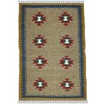 El Dokuma Yün Kilim 150x98 cm | Rengarenk | Sanatsal Tasarım_21284353