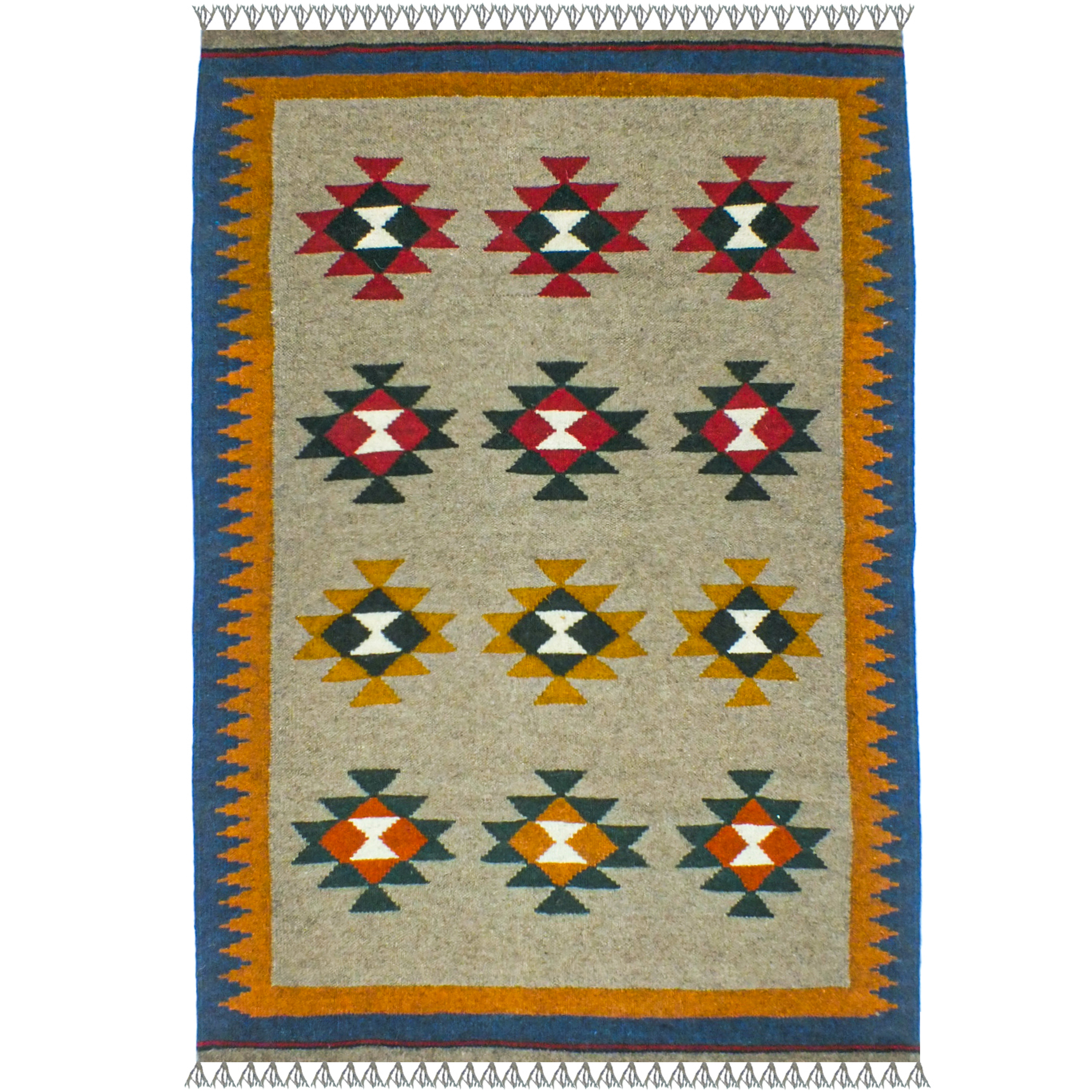 El Dokuma Yün Kilim 150x102 cm | Rengarenk | Premium El Dokuma Yün Kilim 150x102 cm | Rengarenk | Premium_21284366