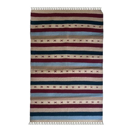 El Dokuma Yün Kilim 150x100 cm | Gri | Dekoratif Kilim_21321410