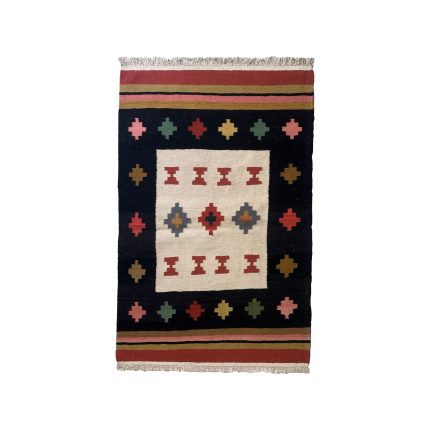 El Dokuma Yün Kilim 150x100 cm | Gri | Kaliteli Seçim_21327905