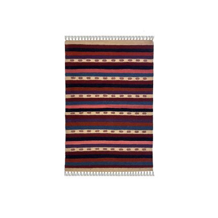 El Dokuma Yün Kilim 150x100 cm | Gri | Zarif Stil_21327924