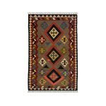 El Dokuma Yün Kilim 150x100 cm | Gri | Otantik Dokuma_21331513