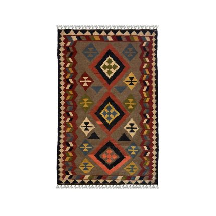 El Dokuma Yün Kilim 150x100 cm | Gri | Otantik Dokuma_21331513
