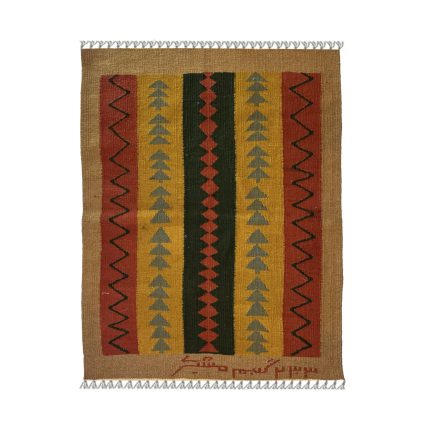 El Dokuma Yün Kilim 140x100 cm | Kahverengi | Zarif Stil_21331546