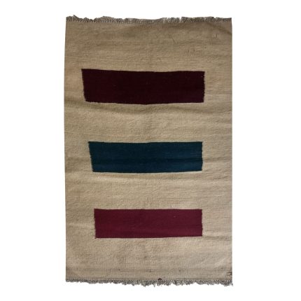 El Dokuma Yün Kilim 150x100 cm | Gri | Zarif Stil_21335412
