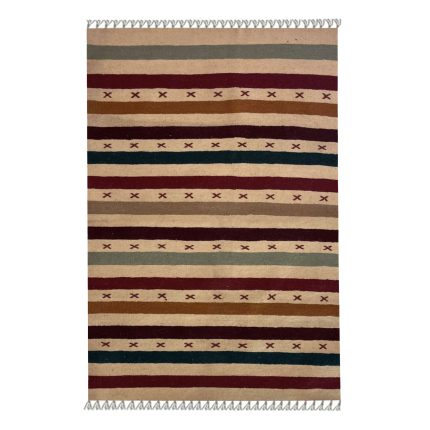 El Dokuma Yün Kilim 150x100 cm | Gri | Kaliteli Seçim_21335582