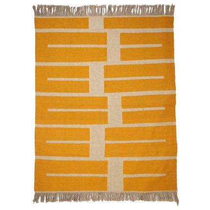 El Dokuma Yün Kilim 149x205 cm | Krem | Dekoratif Kilim_21338320